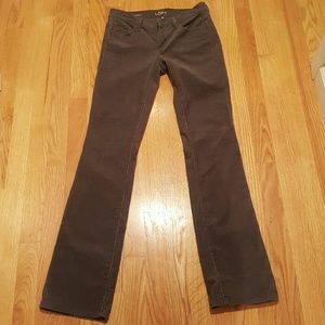 Ann taylor loft grey corduroy pants